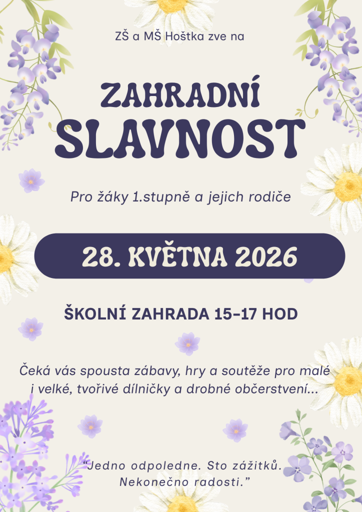 zahradní slavnost s aktivitami